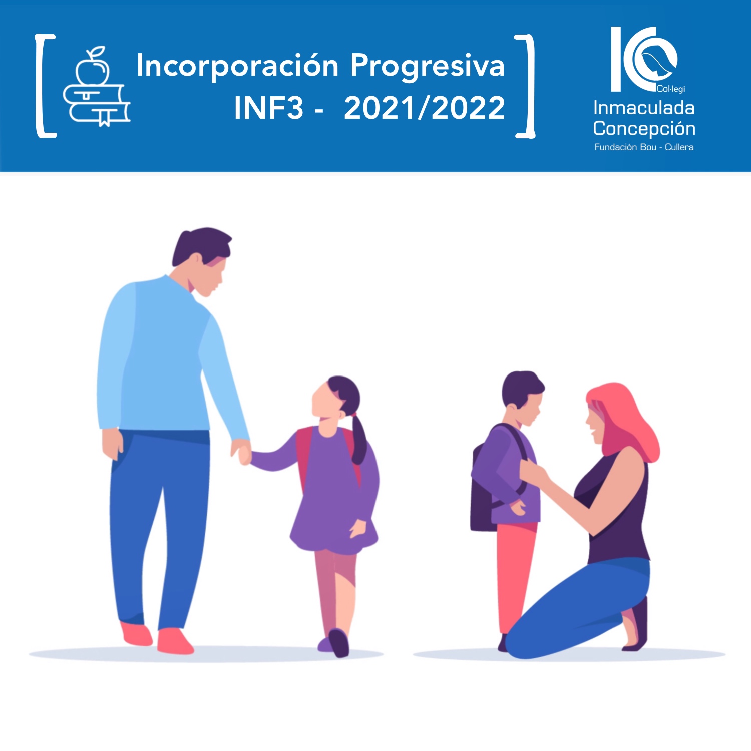 Lee más sobre el artículo Horario Incorporación Progresiva – Infantil 3 años – Curso 2021/2022